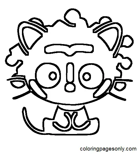 Chococat Para Colorear