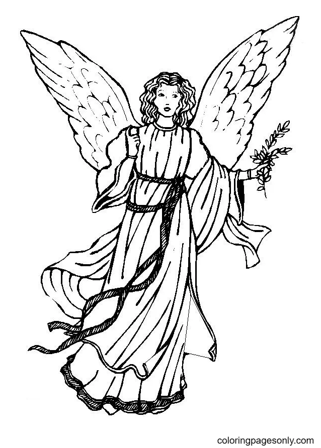 Christmas Angels Coloring Pages