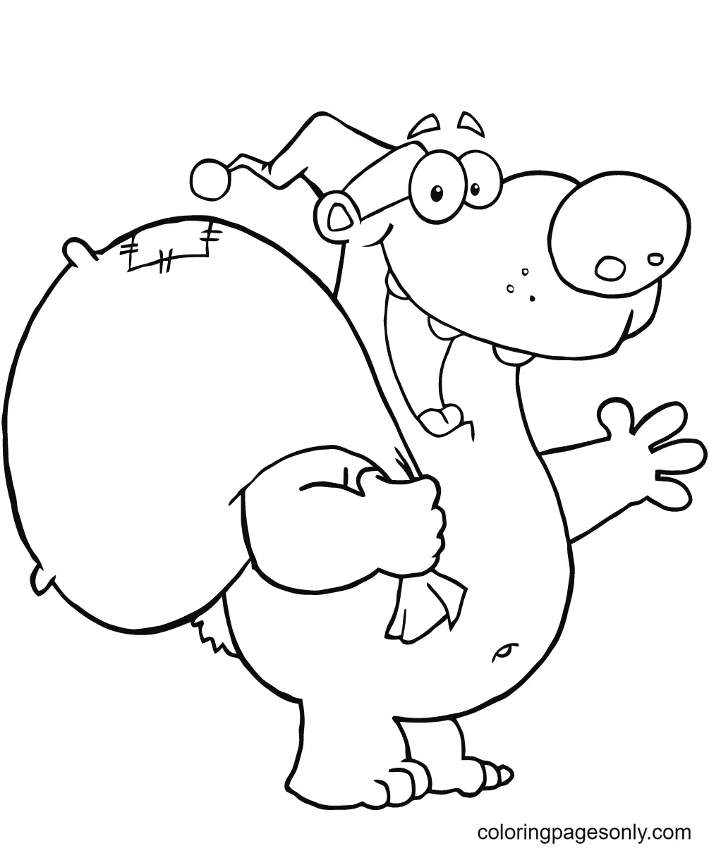 Christmas Animals Coloring Pages