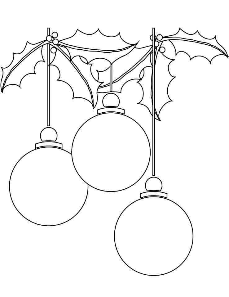 Christmas Balls Coloring Pages