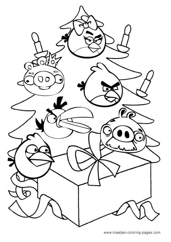 Christmas Birds Coloring pages 10