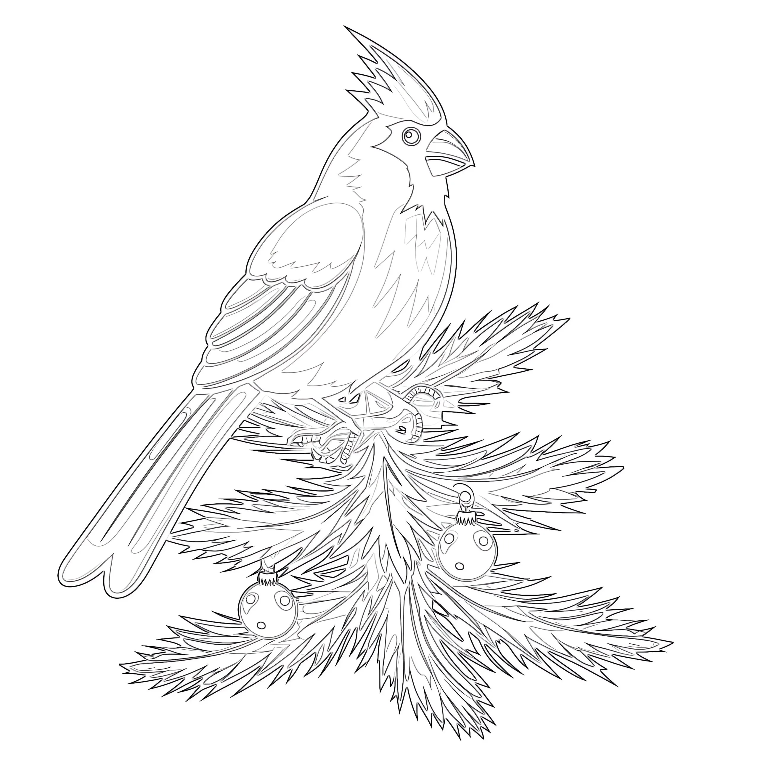 Christmas Birds Coloring pages 11