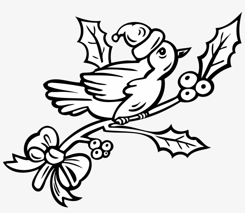 Christmas Birds Coloring pages 12