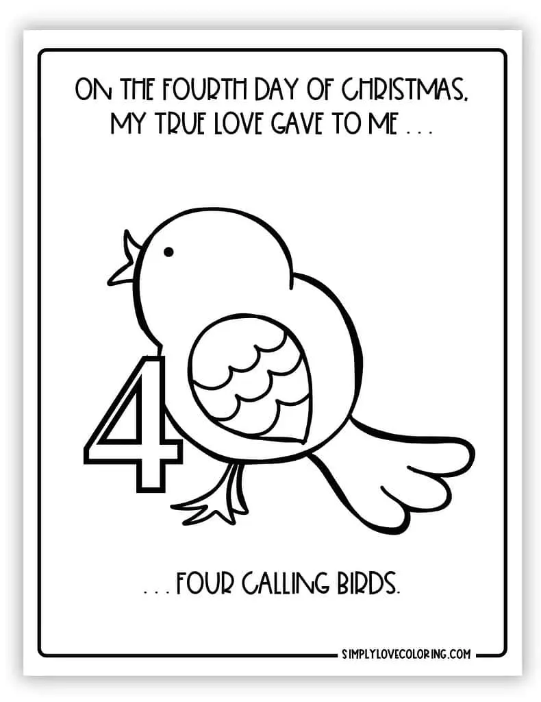 Christmas Birds Coloring pages 15