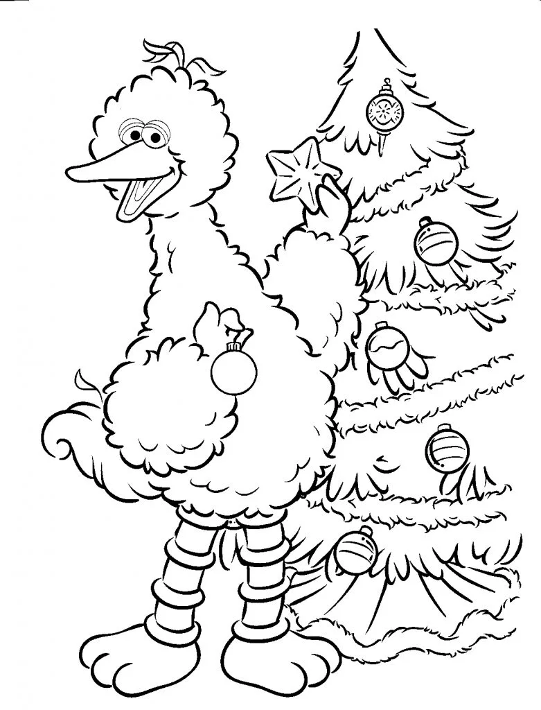 Christmas Birds Coloring pages 16