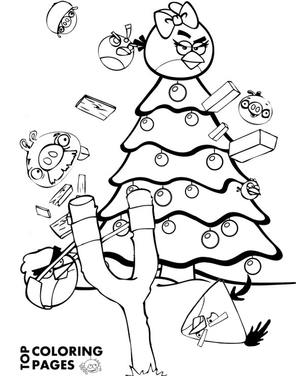 Christmas Birds Coloring pages 18