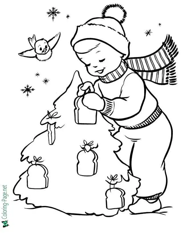 Christmas Birds Coloring pages 20