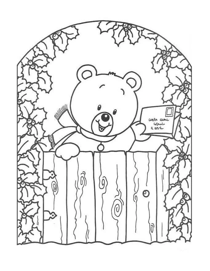 Christmas Cards Coloring Pages 10