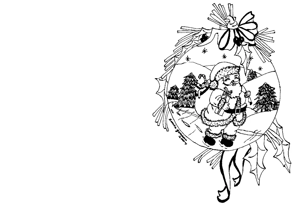 Christmas Cards Coloring Pages 16