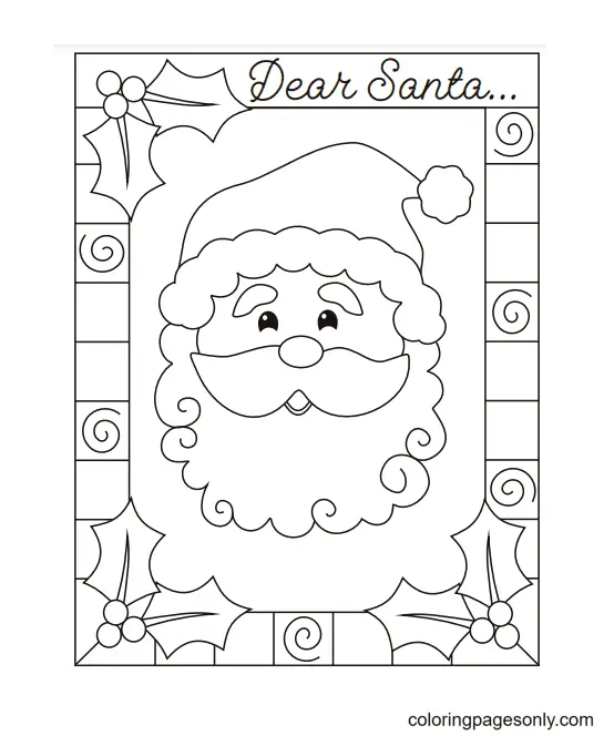 Christmas Cards Coloring Pages 19