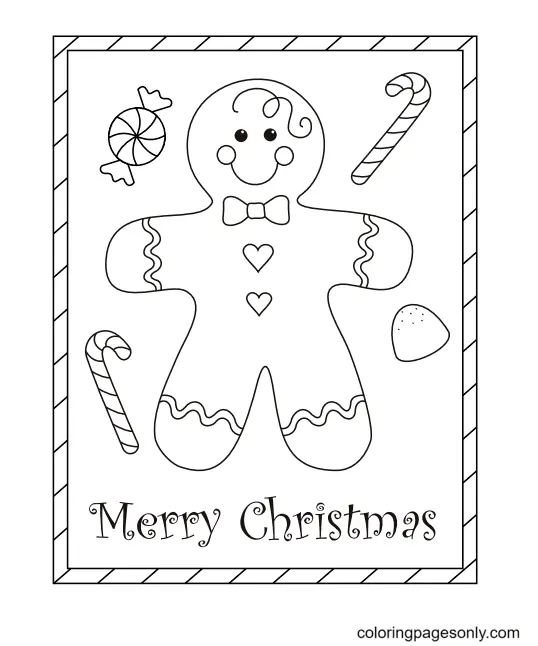 Christmas Cards Coloring Pages 20