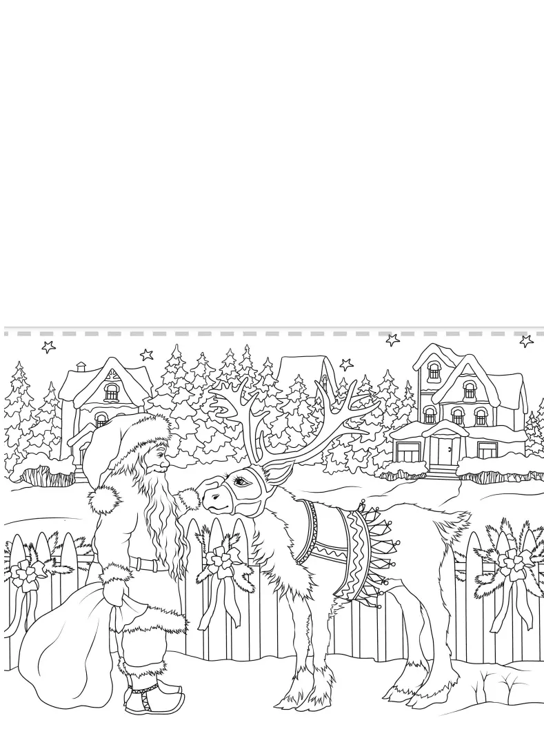 Christmas Cards Coloring Pages 31