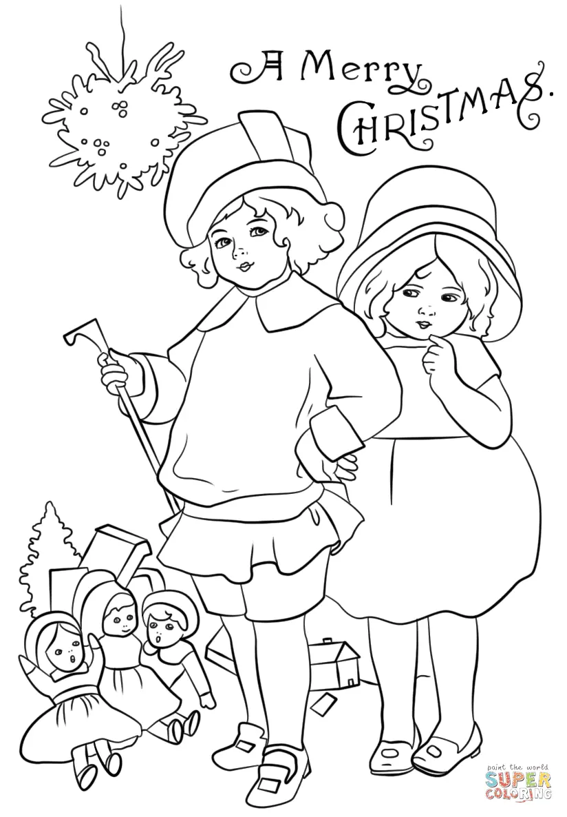 Christmas Cards Coloring Pages 32