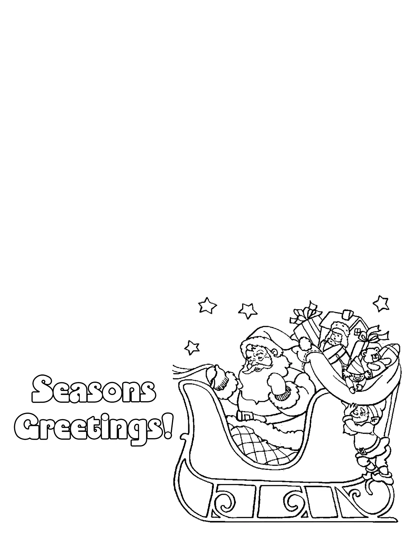 Christmas Cards Coloring Pages 41