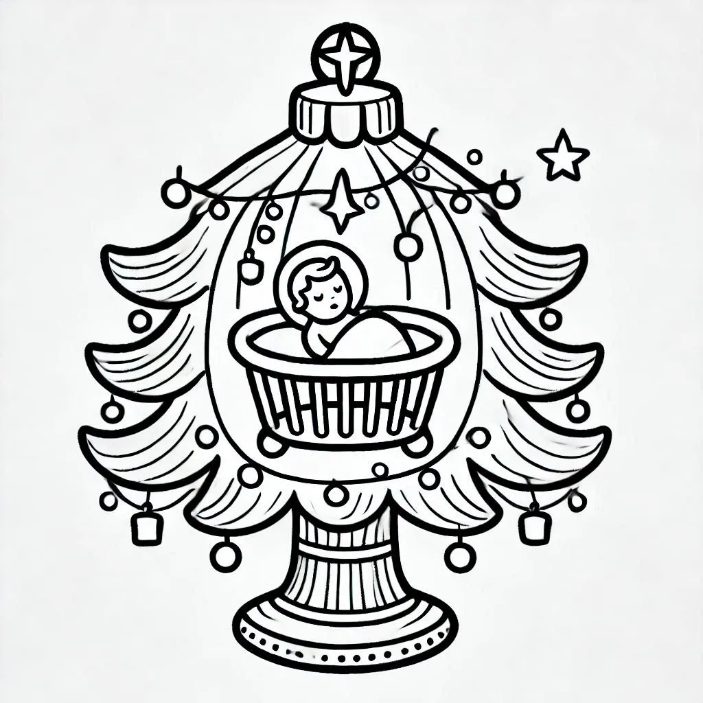 Christliche Weihnachts-Ausmalbilder 8