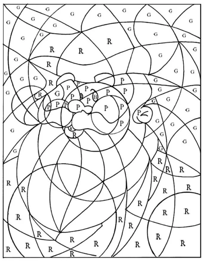 Desenhos de Natal Por Numeros Para Colorir 62