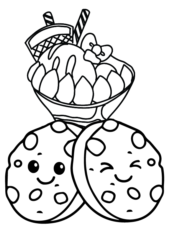 Christmas Cookie Coloring Pages