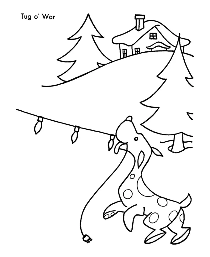 Christmas Decorations Coloring Pages