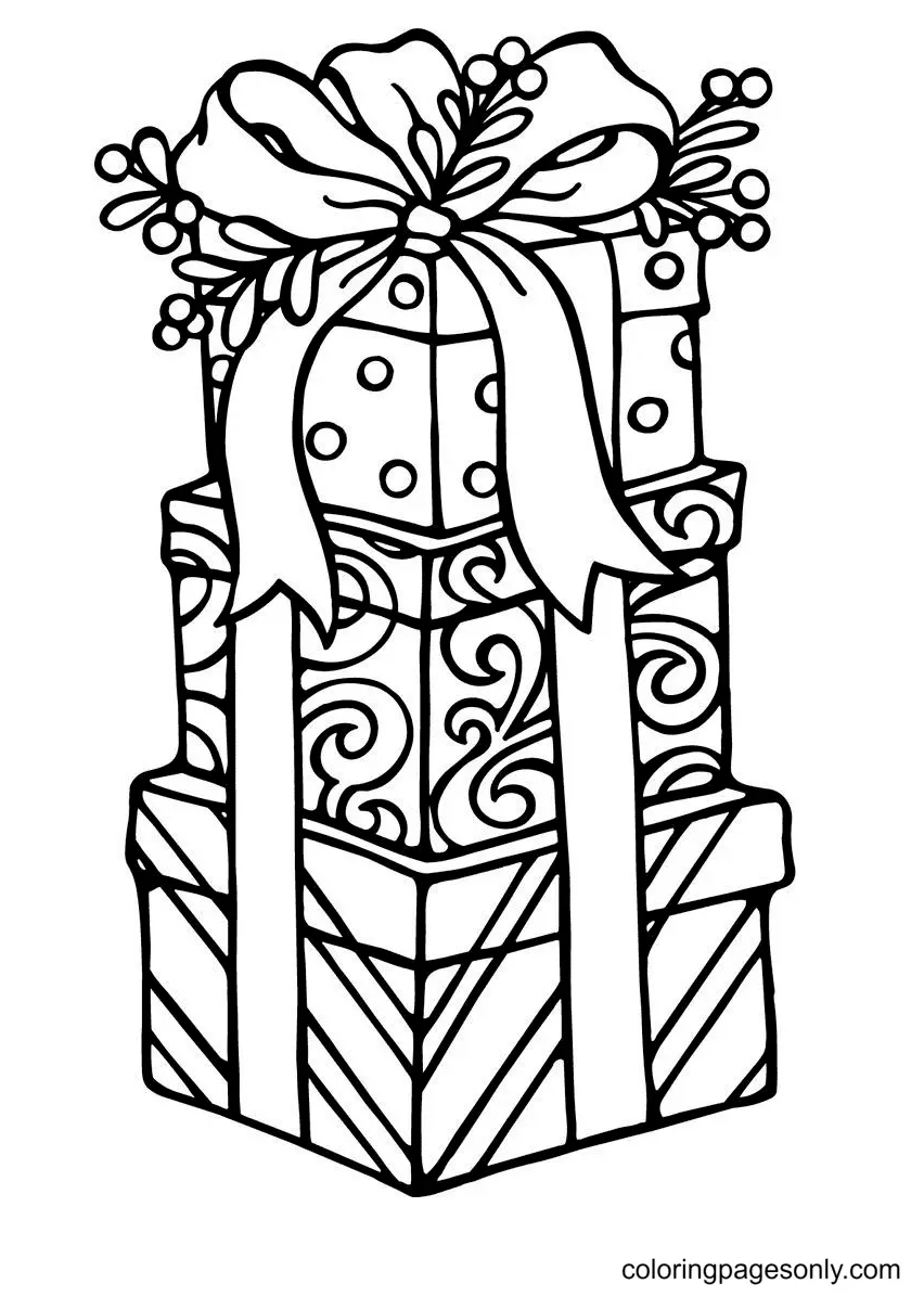 Christmas Gifts Coloring Pages 61