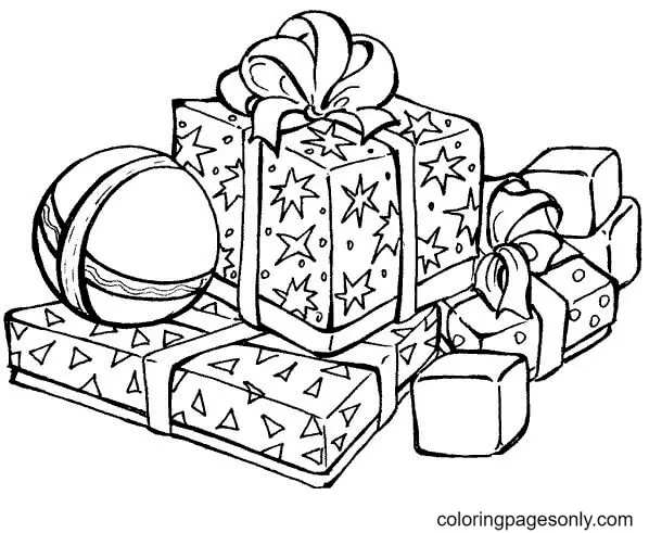 Christmas Gifts Coloring Pages 74