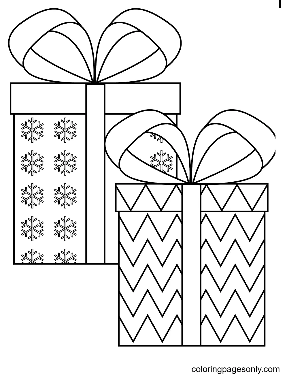 Christmas Gifts Coloring Pages