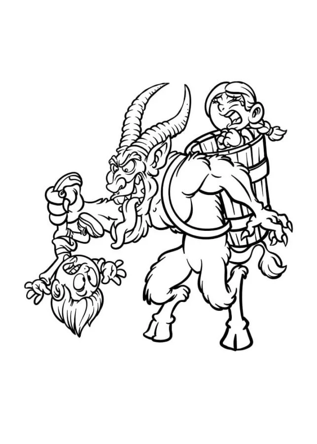 Christmas Krampus Coloring Pages