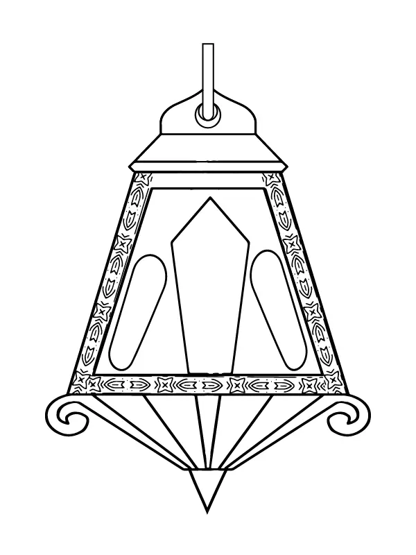 Christmas Lantern Coloring Pages