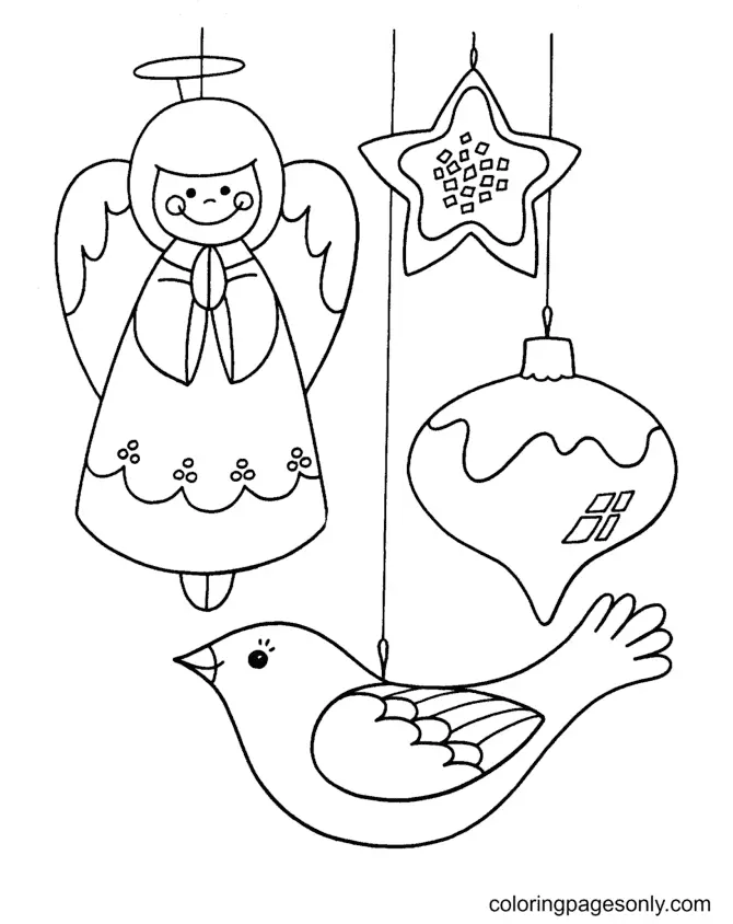 Desenhos de Enfeites de Natal Para Colorir 54