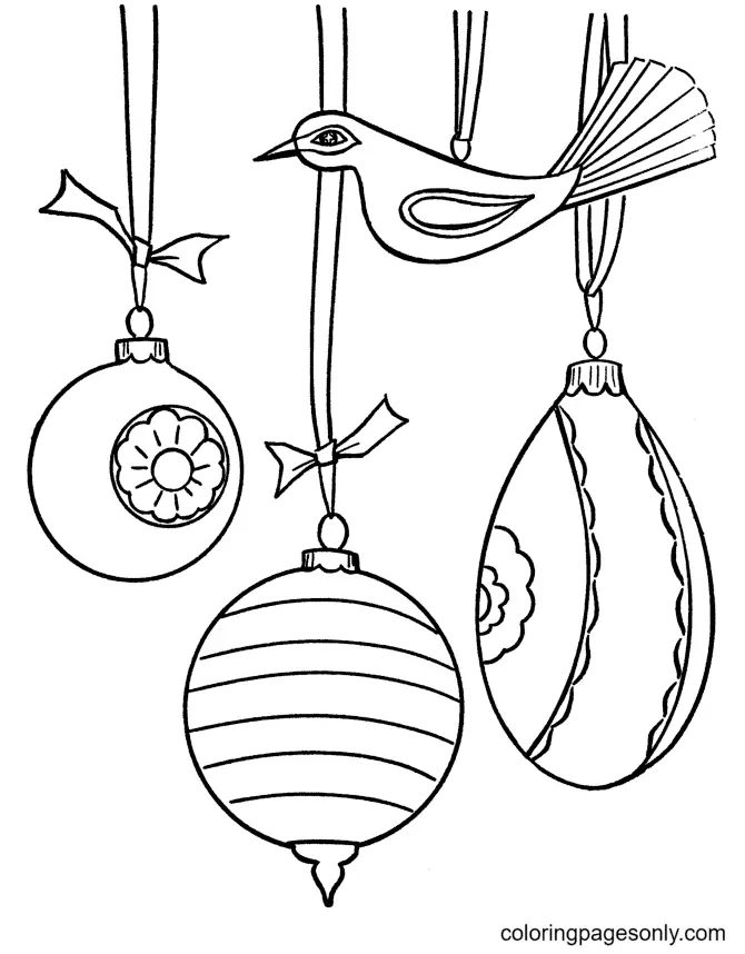 Desenhos de Enfeites de Natal Para Colorir 60