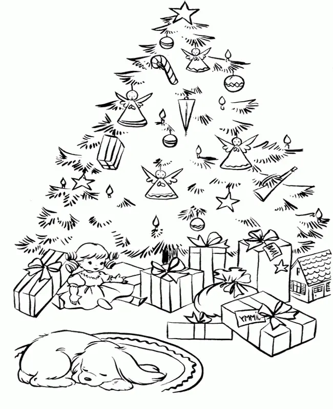 Christmas Present Coloring Pages