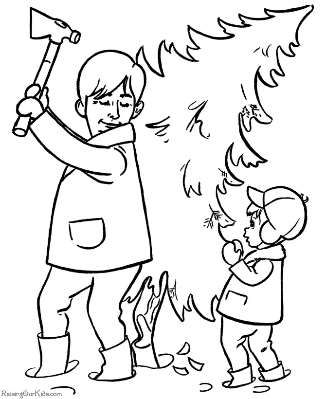 Christmas Tree Coloring Pages 22