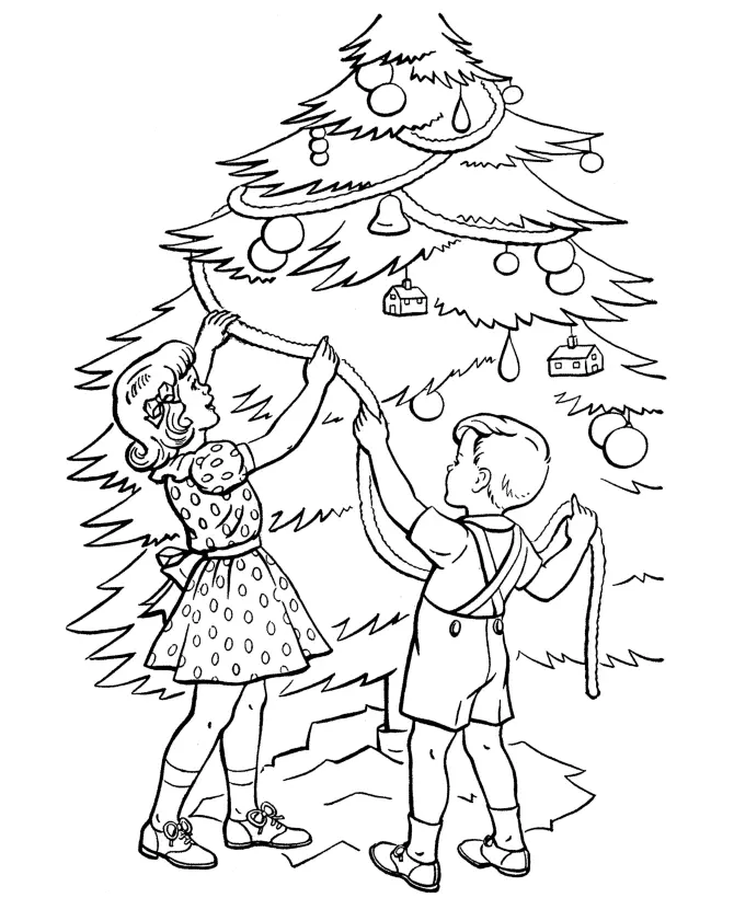 Christmas Tree Coloring Pages 26