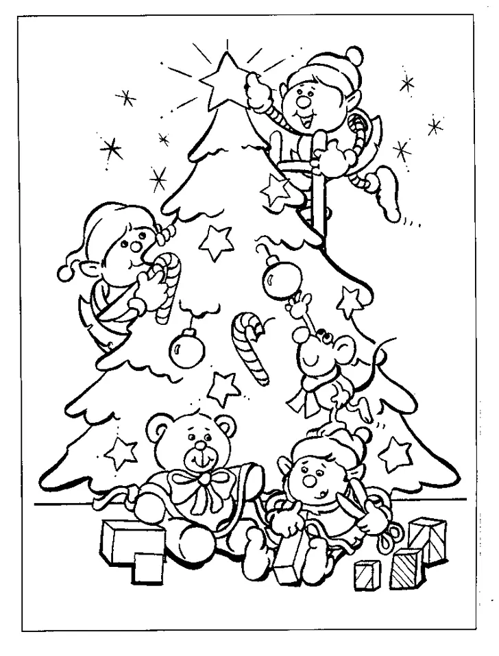 Christmas Tree Coloring Pages 28