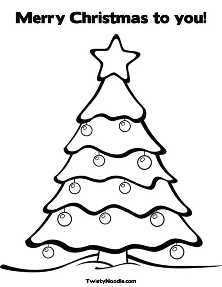 Christmas Tree Coloring Pages 35