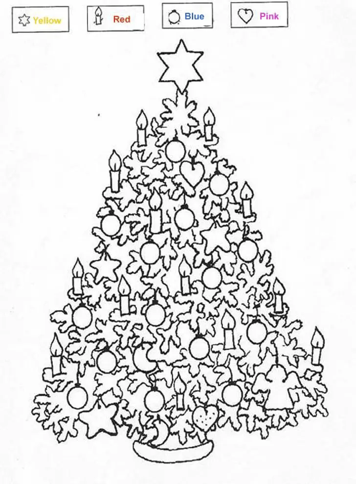 Christmas Tree Coloring Pages 36