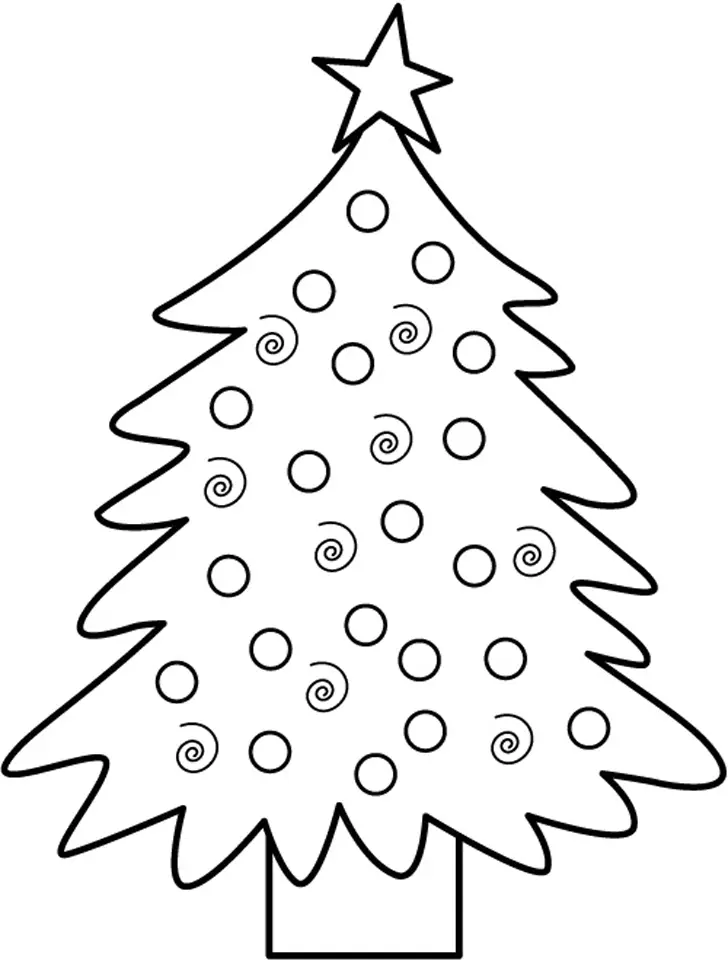 Christmas Tree Coloring Pages 40