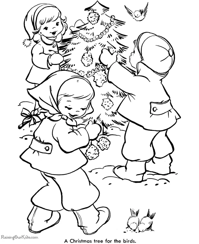 Christmas Tree Coloring Pages 41