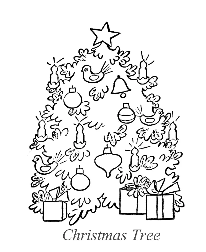 Christmas Tree Coloring Pages 42