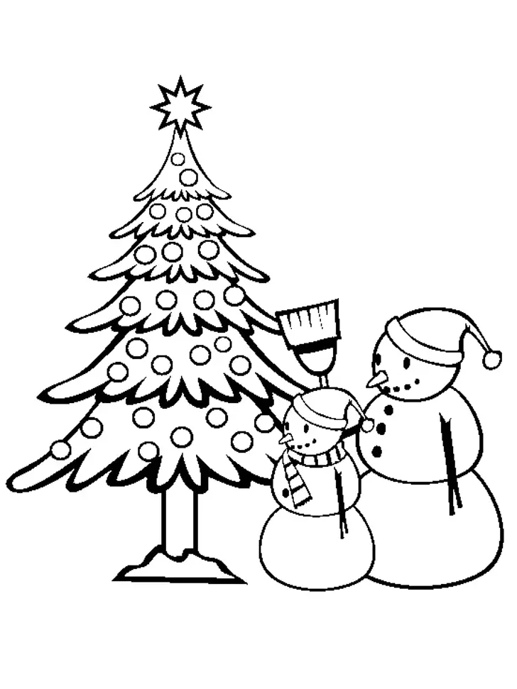 Christmas Tree Coloring Pages 46