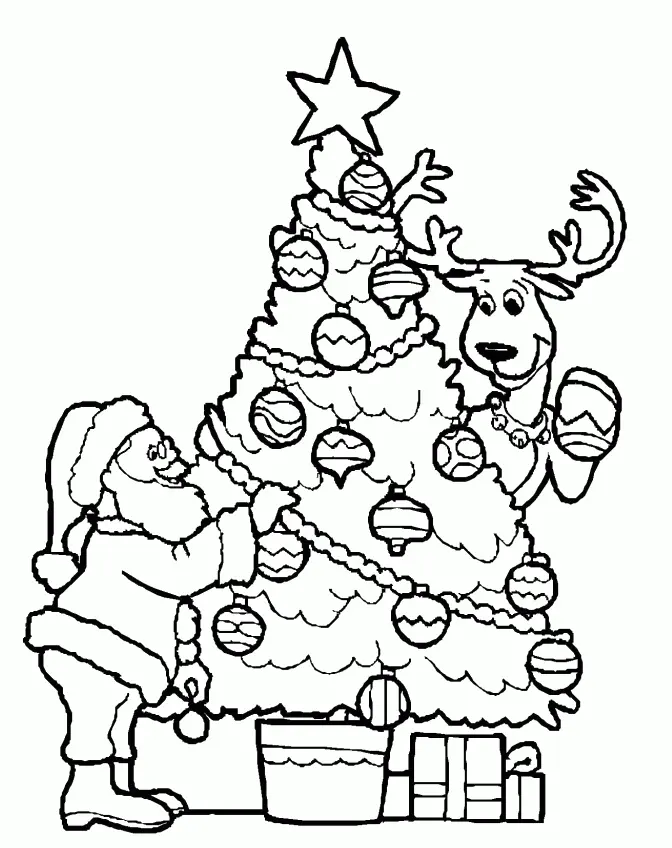 Christmas Tree Coloring Pages 9