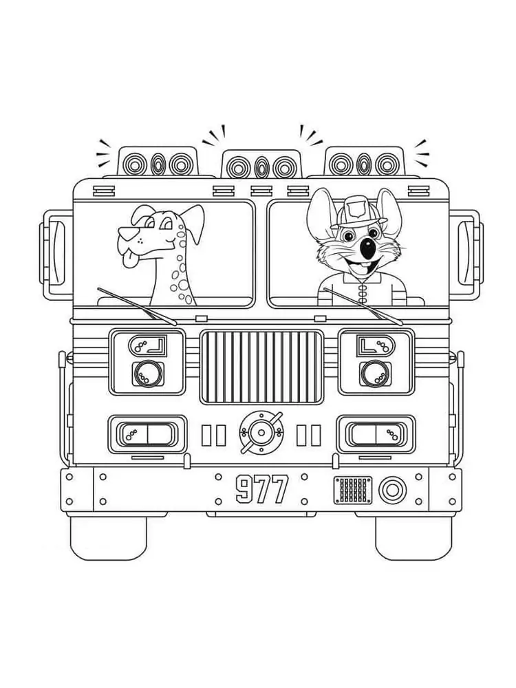 Chuck E Cheese Coloring Page 22