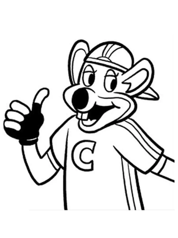 Chuck E Cheese Coloring Page 24