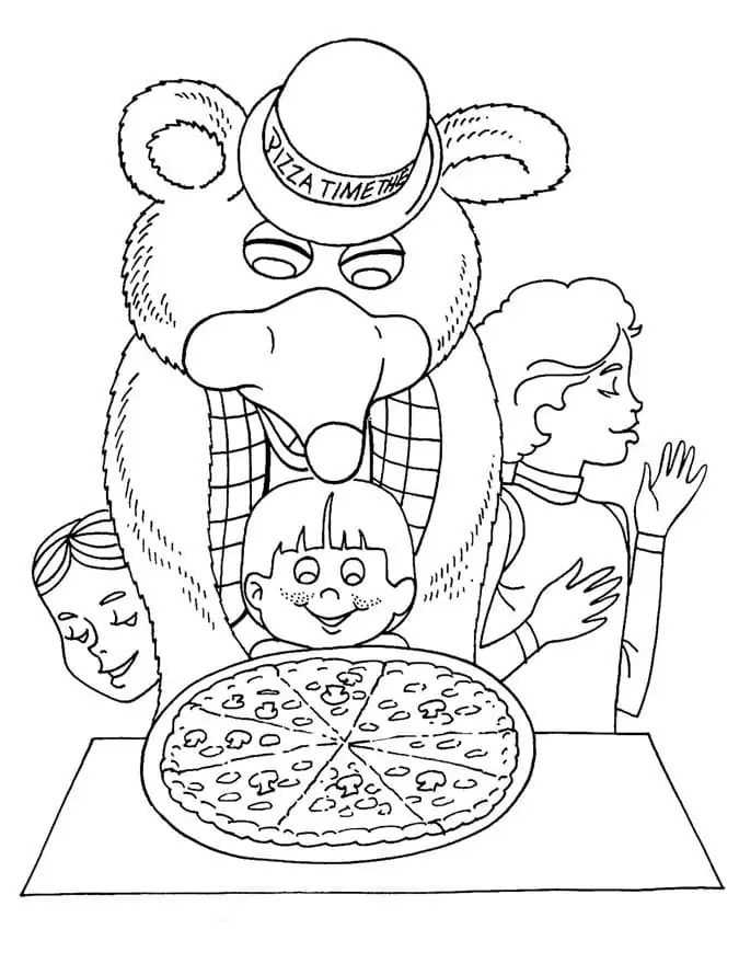 Chuck E Cheese Coloring Page 8