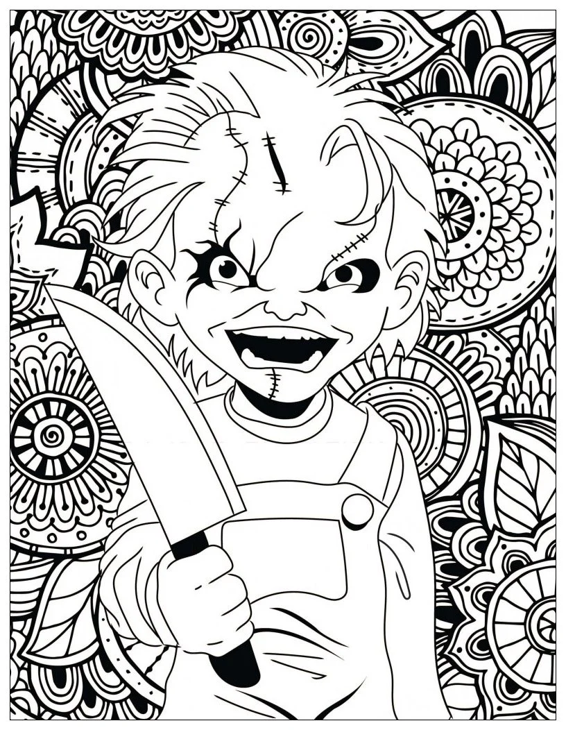 Desenhos de Chucky Para Colorir