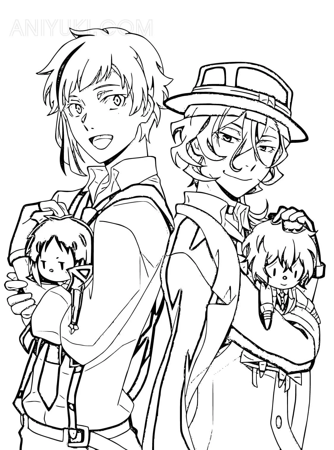 Chuuya Coloring Pages 14