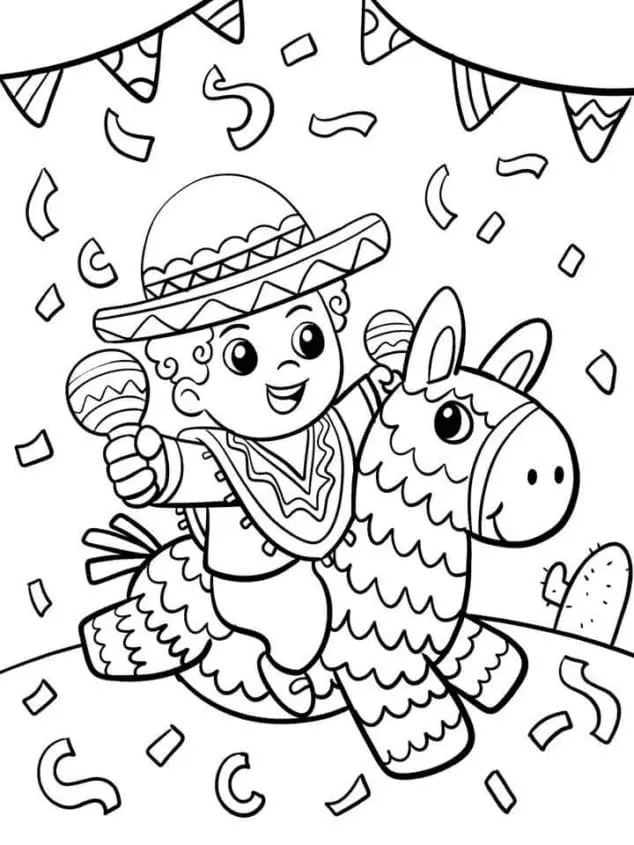 Cinco De Mayo Coloring Pages to Print - Free Printable Coloring Pages