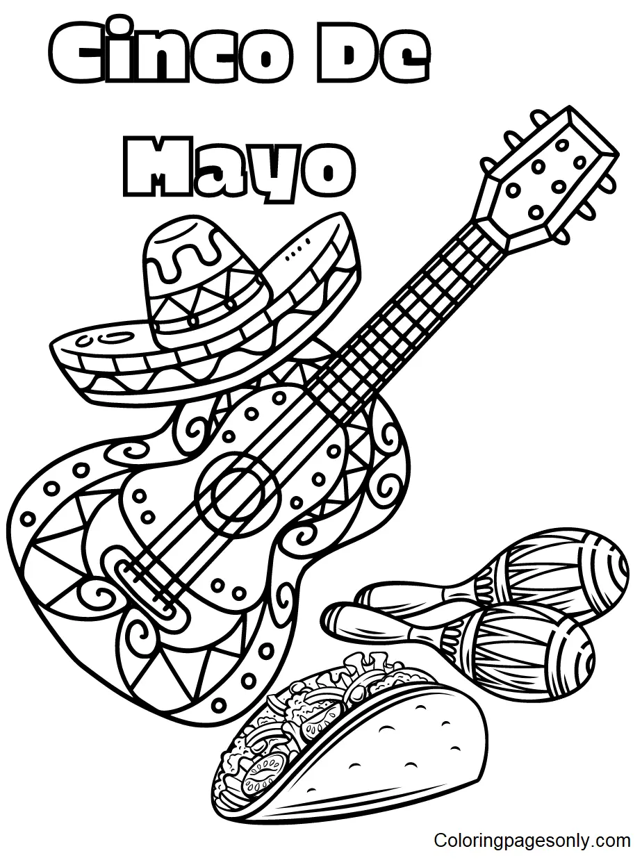 Cinco De Mayo Coloring Pages