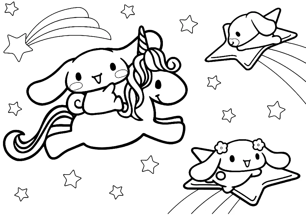 Desenhos de Cinnamoroll Para Colorir 11