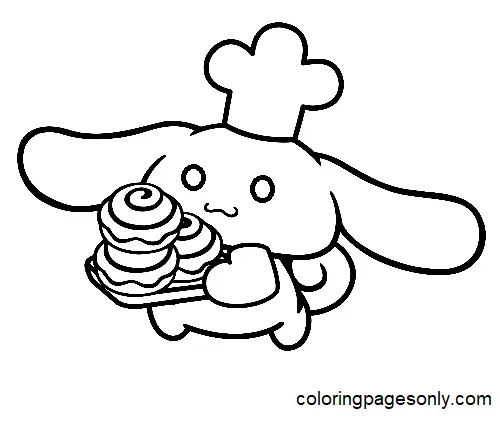 Desenhos de Cinnamoroll Para Colorir 47