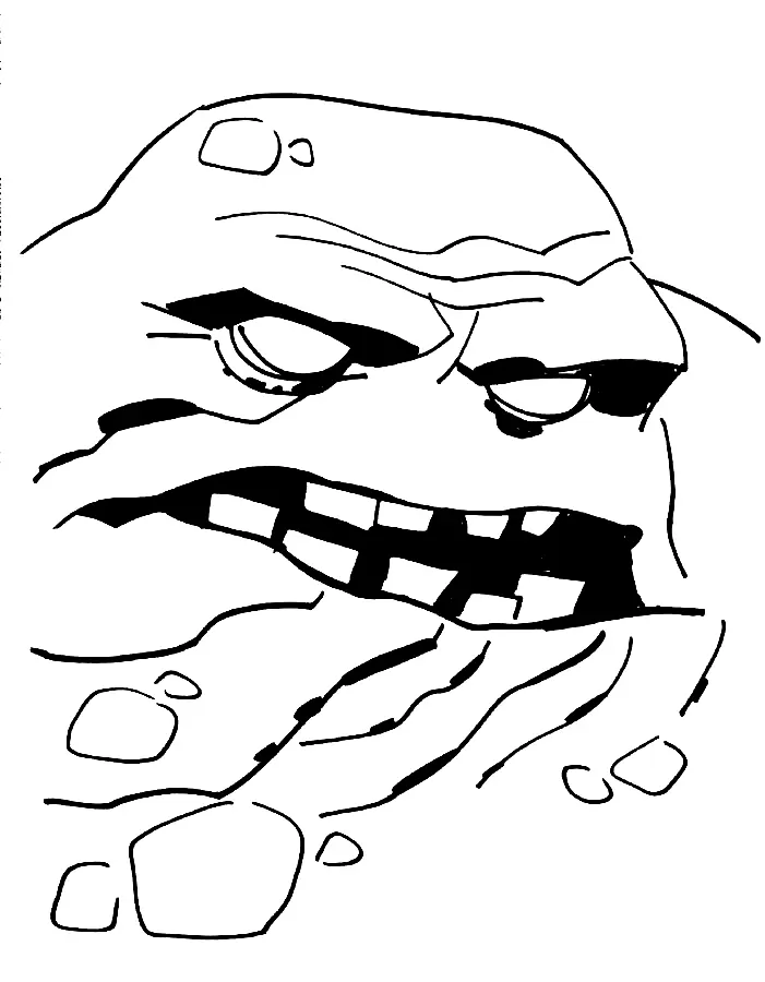 Clayface Para Colorear